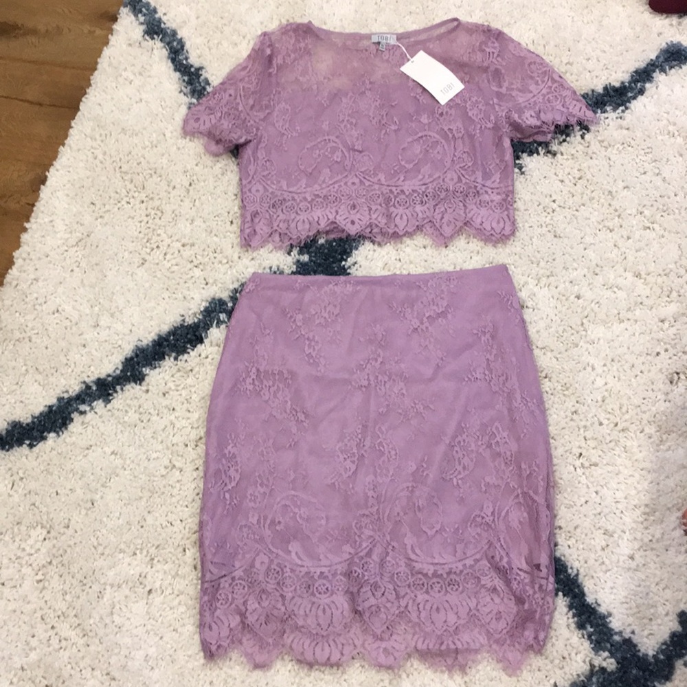 Crop top and skirt set. Brand new with tags